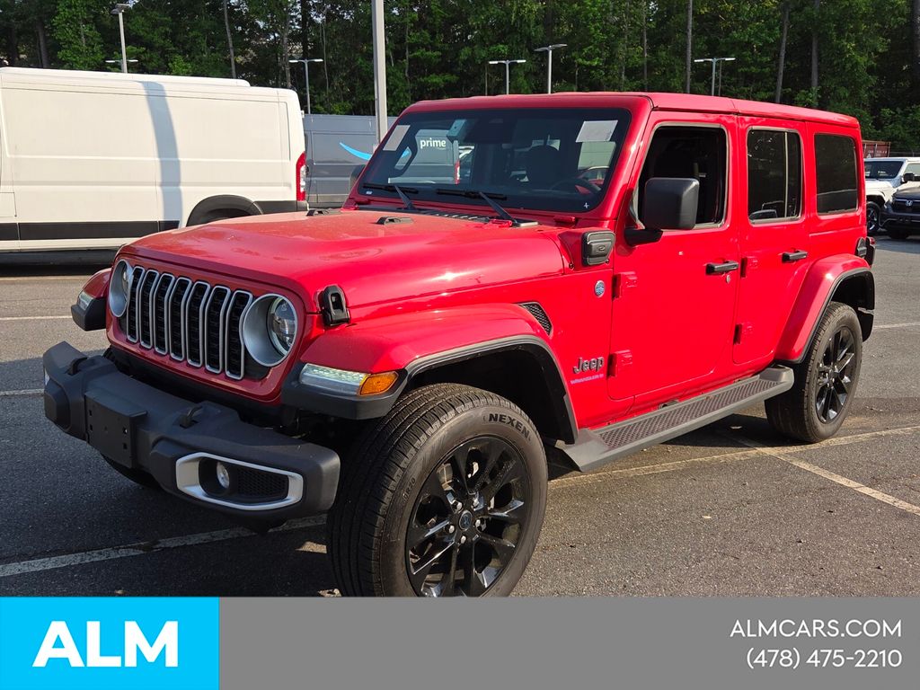 Used 2025 Red Jeep Sahara 4xe image 3