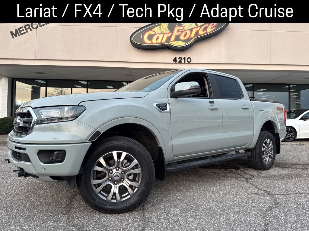 Cactus Gray 2021 Ford Ranger Lariat SuperCrew 4WD Pickup Truck Four-Wheel Drive Automatic