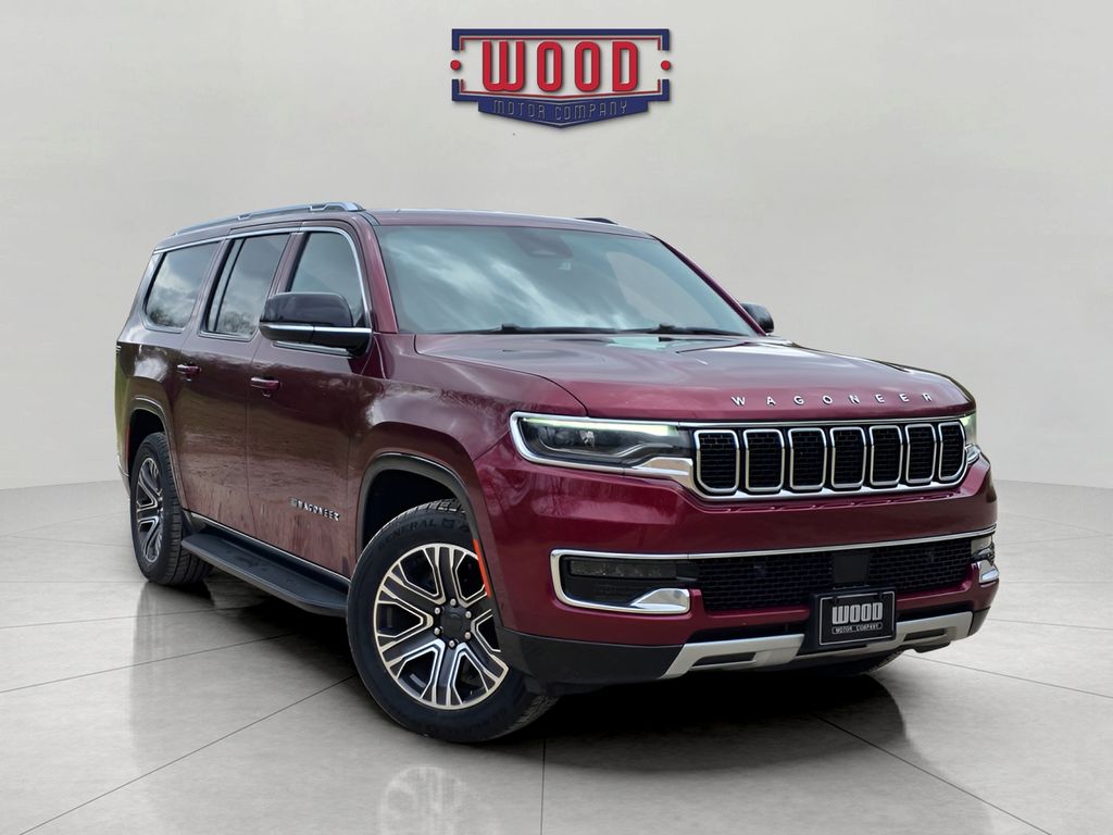 Velvet Red Pearlcoat 2023 Jeep Wagoneer L Series II 4WD SUV / Crossover Four-Wheel Drive 8-Speed Automatic