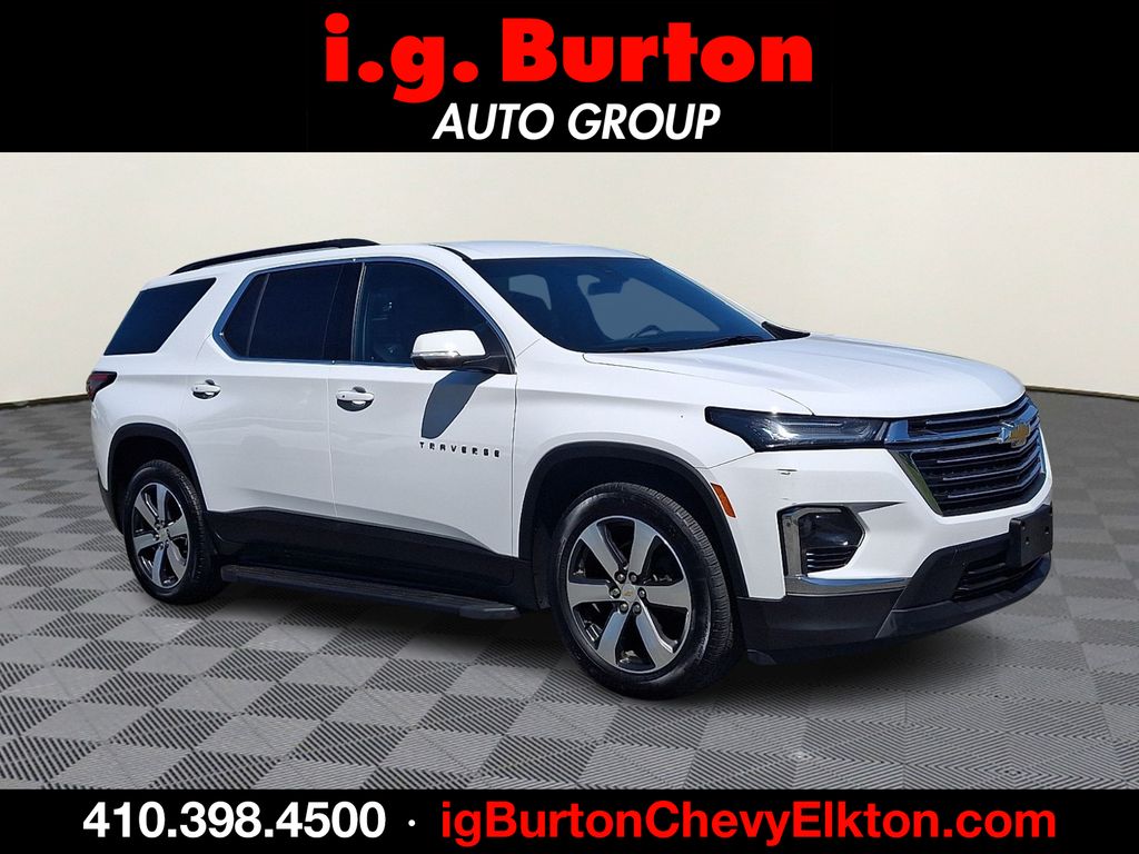 Summit White 2023 Chevrolet Traverse LT Leather AWD SUV / Crossover Four-Wheel Drive 9-Speed Automatic