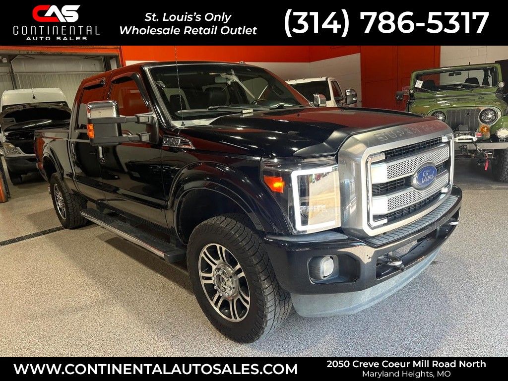 Black 2016 Ford F-350 Super Duty Platinum Crew Cab 4WD Pickup Truck Four-Wheel Drive 6-Speed Automatic