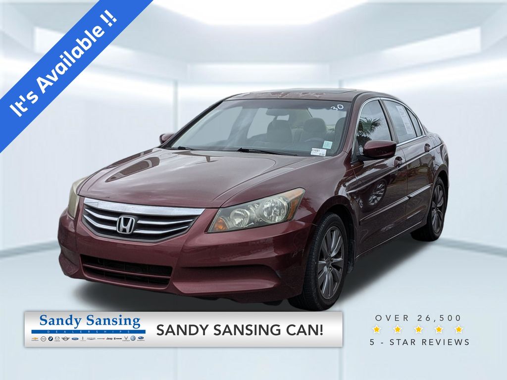 Red 2012 Honda Accord EX Sedan Front-Wheel Drive 5-Speed Automatic Overdrive