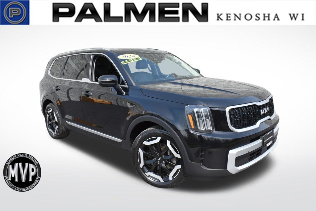 Ebony Black 2024 Kia Telluride EX AWD SUV / Crossover All-Wheel Drive 8-Speed Automatic