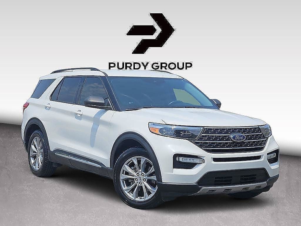 White Metallic 2022 Ford Explorer SUV / Crossover Rear-Wheel Drive Automatic