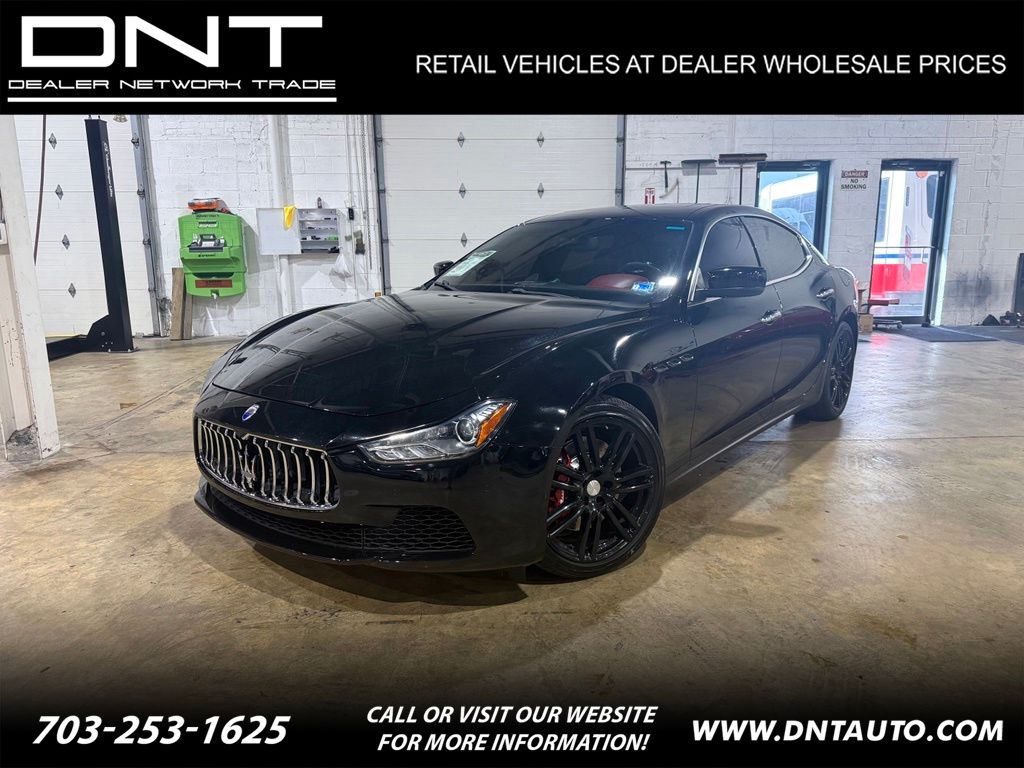 Black 2016 Maserati Ghibli Sedan All-Wheel Drive 8-Speed Automatic