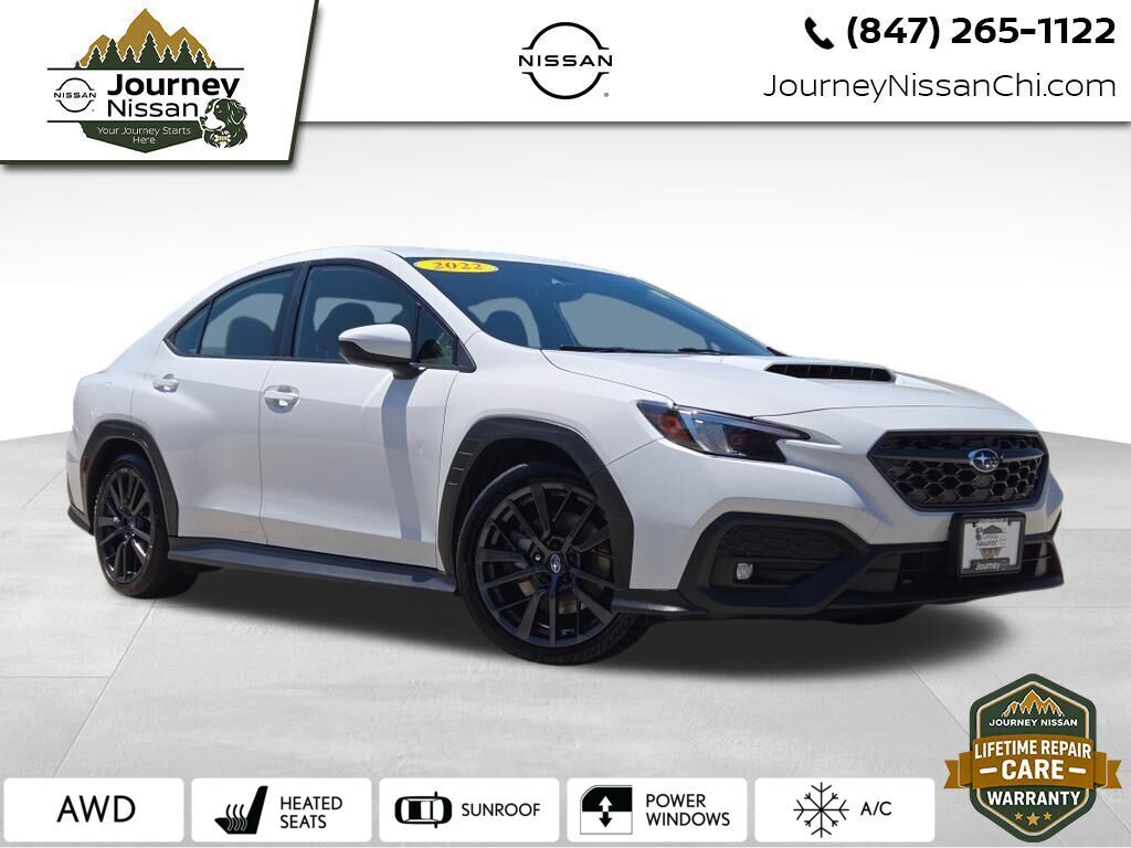 Ceramic White 2022 Subaru WRX Sedan All-Wheel Drive 6-Speed Manual