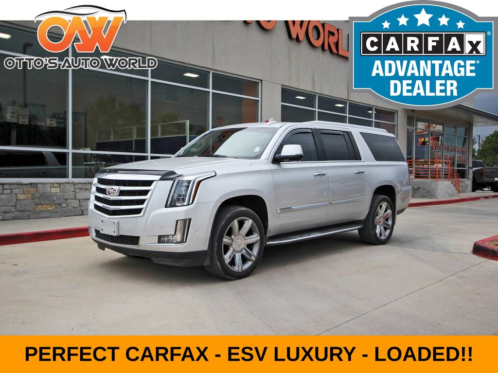 Radiant Silver Metallic 2019 Cadillac Escalade ESV SUV / Crossover Four-Wheel Drive