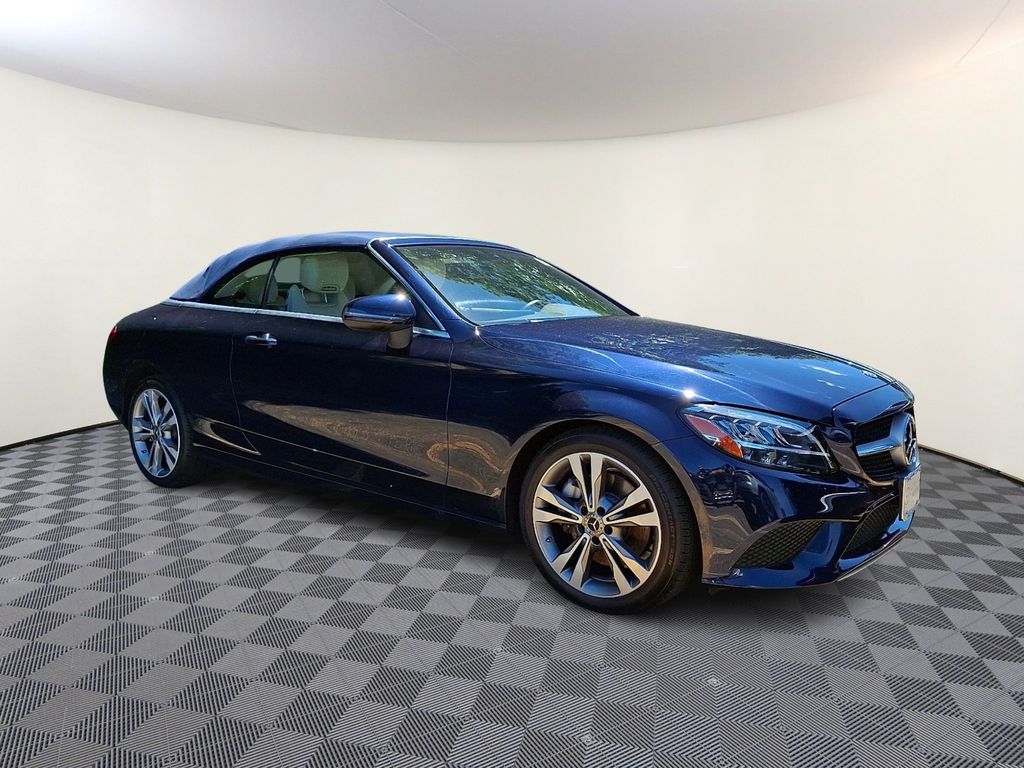 Blue 2020 Mercedes-Benz C-Class Convertible All-Wheel Drive 9-Speed Automatic