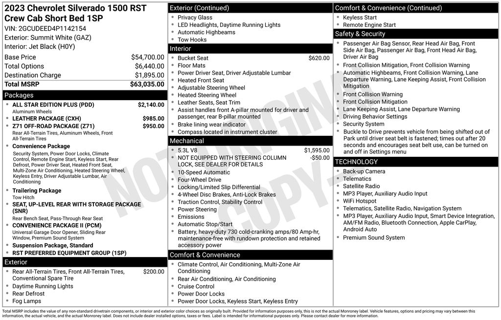 2023 Chevrolet Silverado 1500 RST