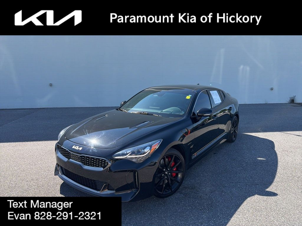 Aurora Black 2022 Kia Stinger GT2 RWD Sedan Rear-Wheel Drive 8-Speed Automatic
