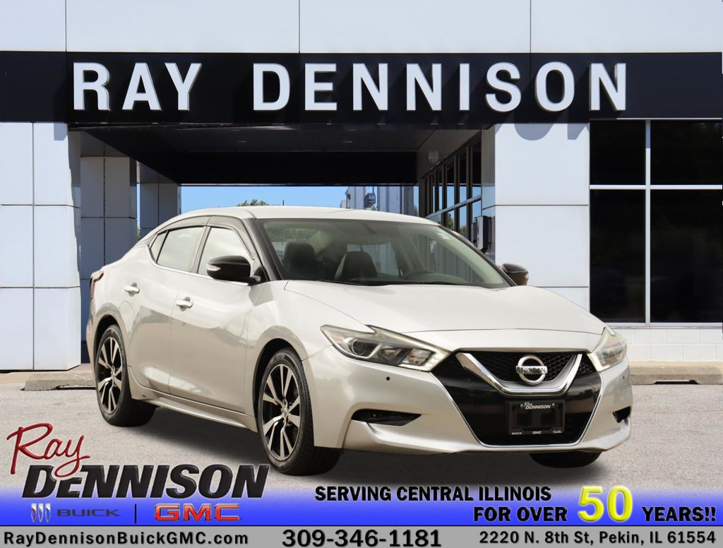 Brilliant Silver 2017 Nissan Maxima SV FWD Sedan Front-Wheel Drive Continuously Variable Transmission