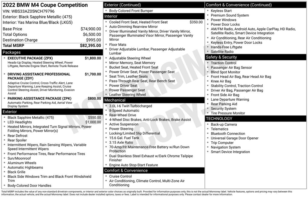 Used 2022 Black BMW Competition image 4