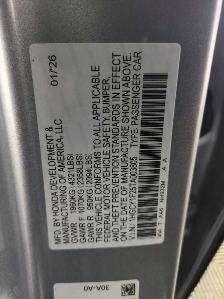 New 2026 Honda Accord For Sale in Fort Wayne, IN
