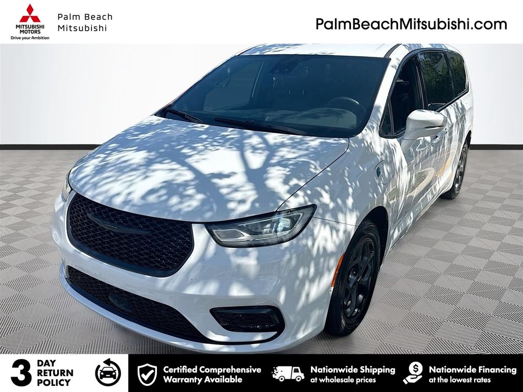 Bright White Clearcoat 2022 Chrysler Pacifica Hybrid Touring L FWD Minivan Front-Wheel Drive Continuously Variable Transmission