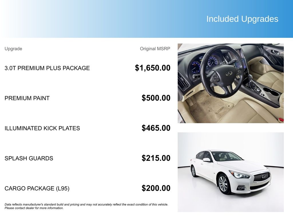 Used Car 2017 Infiniti Q50  3.0t Premium For Sale Under $15,000 In Austin, Texas