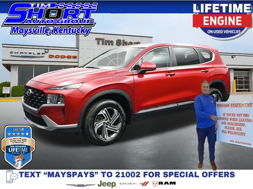 Calypso Red 2022 Hyundai Santa Fe SUV / Crossover All-Wheel Drive 8-Speed Automatic