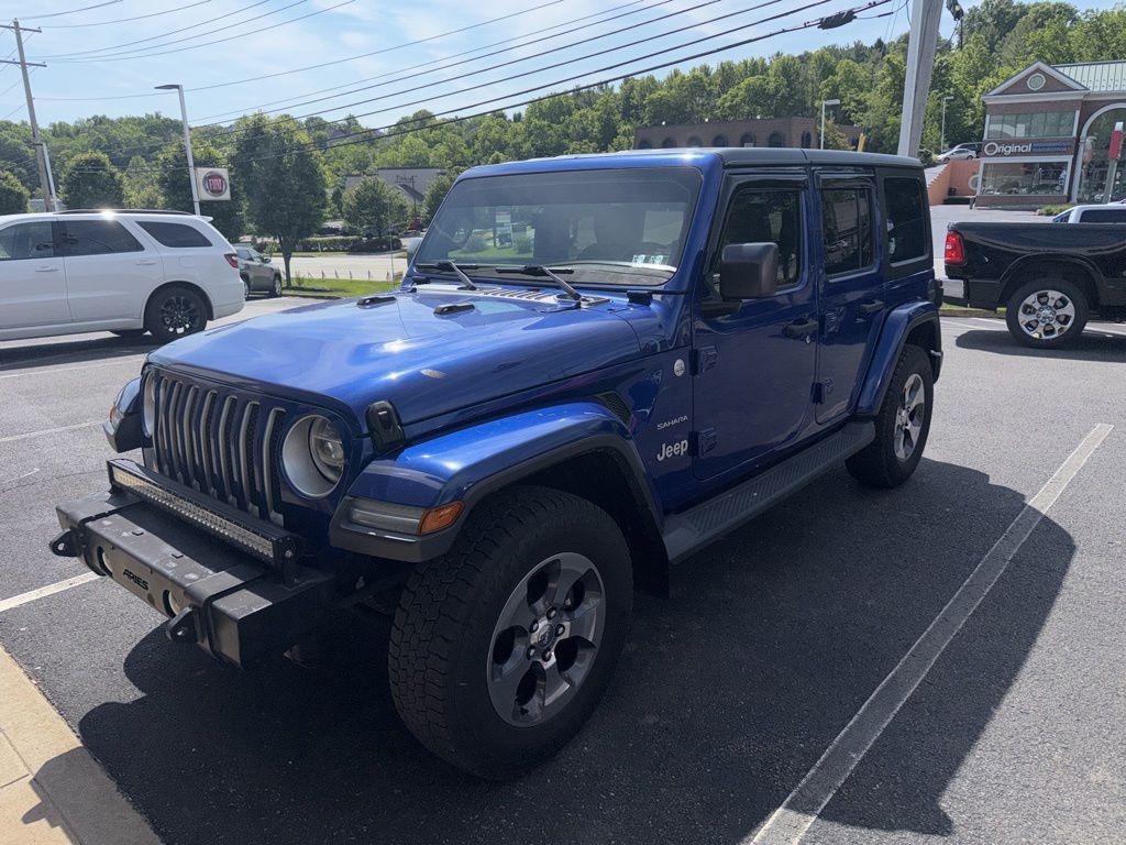 2019 Jeep Wrangler Unlimited Sahara Blue at Luther Ford