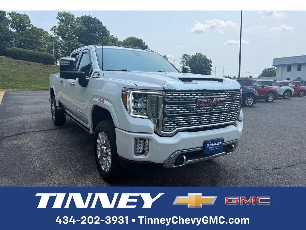White Frost Tricoat 2023 GMC Sierra 2500HD Pickup Truck Four-Wheel Drive Automatic