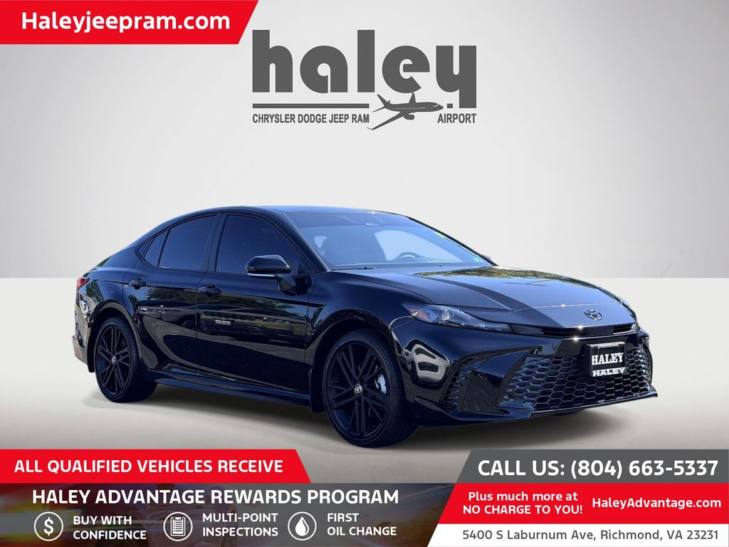 Midnight Black Metallic 2026 Toyota Camry Sedan All-Wheel Drive Continuously Variable Transmission