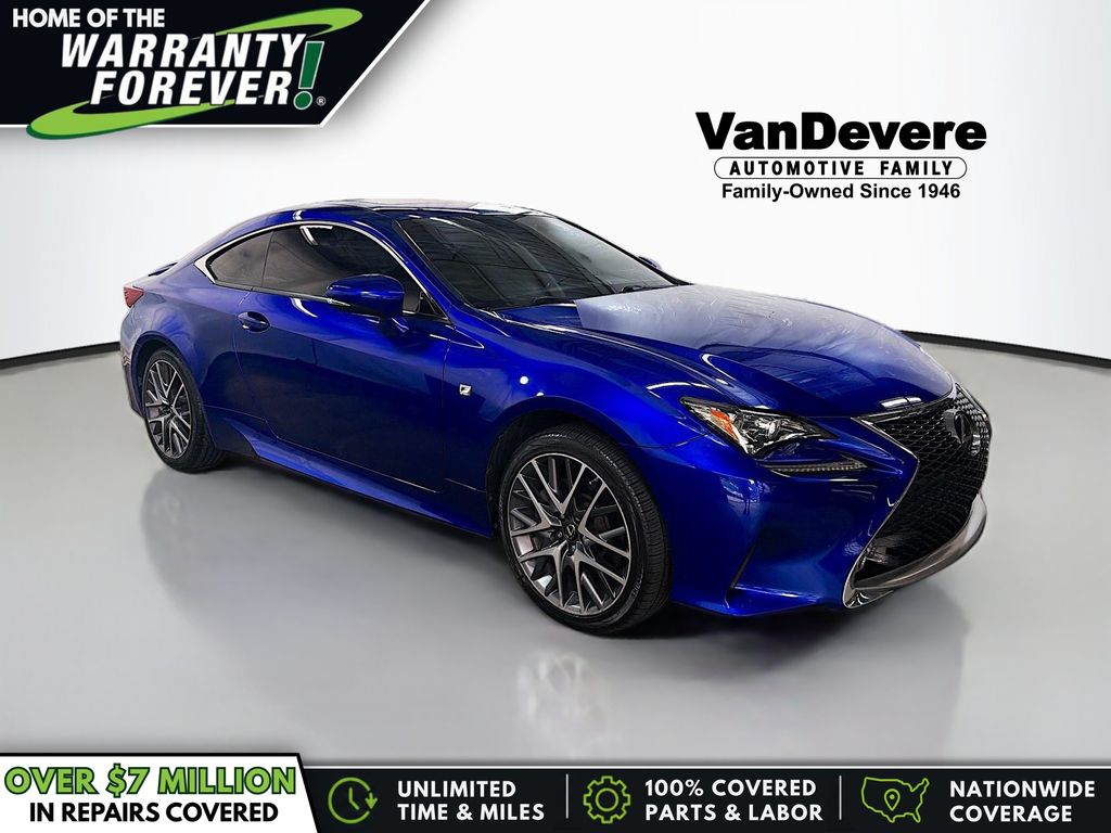 Blue Mica 2015 Lexus RC Coupe All-Wheel Drive 6-Speed Automatic