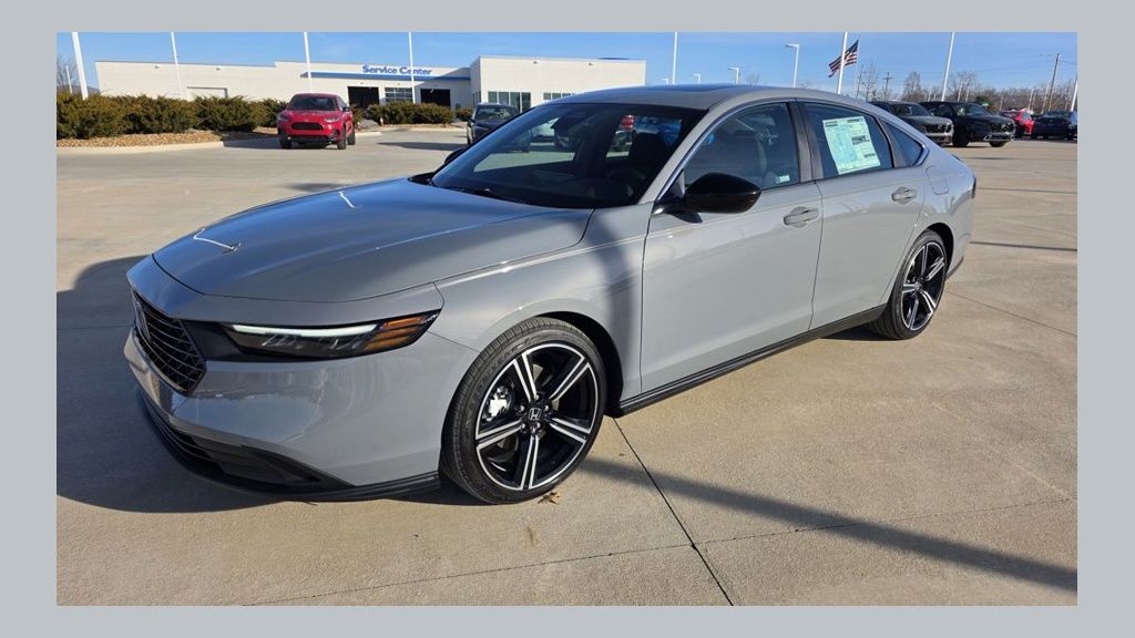 Urban Gray Pearl 2025 Honda Accord Hybrid Sport FWD Sedan Front-Wheel Drive Continuously Variable Transmission