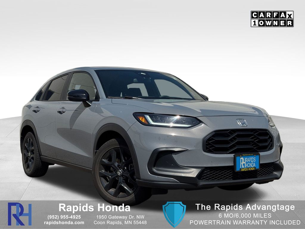 Gray (Modern Steel Metallic) 2024 Honda HR-V SUV / Crossover All-Wheel Drive Continuously Variable Transmission