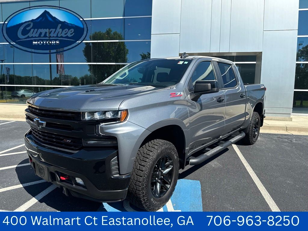Gray (Satin Steel Metallic) 2021 Chevrolet Silverado 1500 Pickup Truck Four-Wheel Drive Automatic