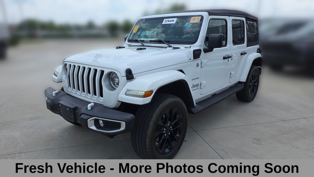 Bright White Clearcoat 2023 Jeep Wrangler 4xe SUV / Crossover Four-Wheel Drive 8-Speed Automatic