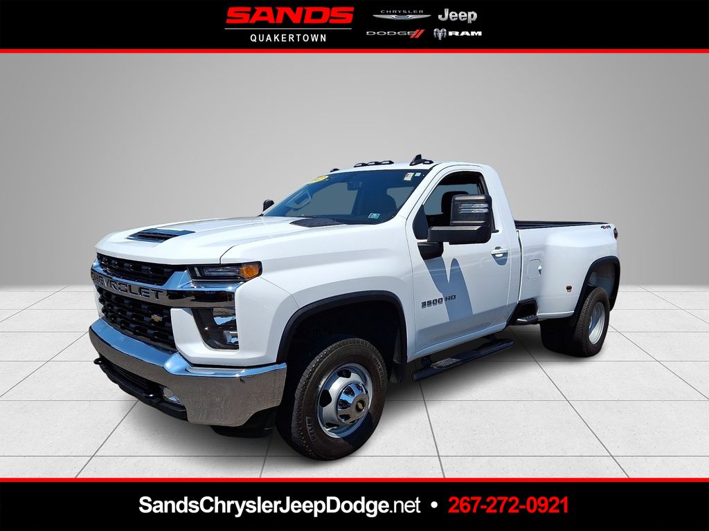 Summit White 2022 Chevrolet Silverado 3500HD Pickup Truck Four-Wheel Drive 6-Speed Automatic Overdrive