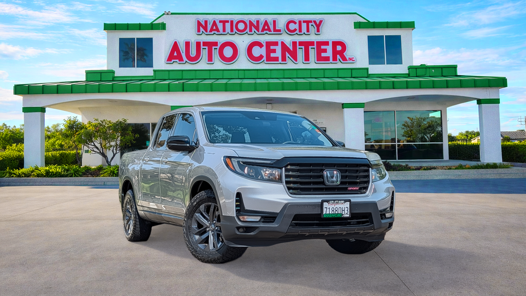 Lunar Silver Metallic 2021 Honda Ridgeline Pickup Truck All-Wheel Drive 9-Speed Automatic