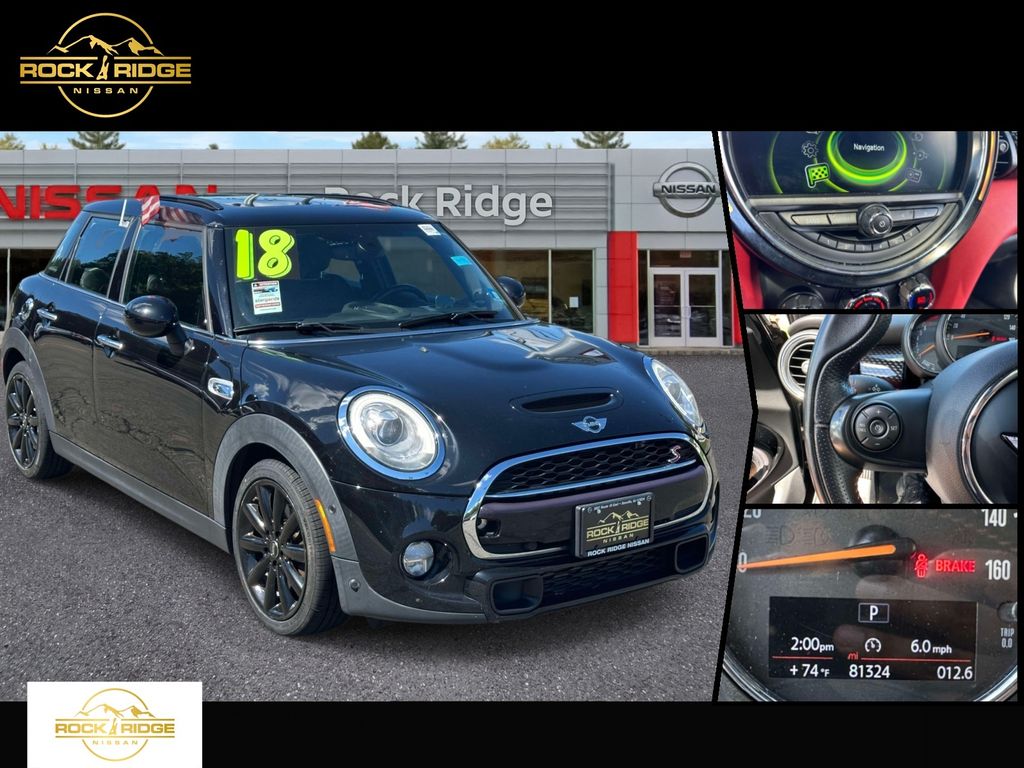 Midnight Black Metallic 2018 MINI Cooper Hatchback Front-Wheel Drive 6-Speed Automatic