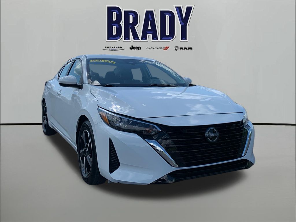 White (Fresh Powder) 2025 Nissan Sentra Sedan Front-Wheel Drive Continuously Variable Transmission
