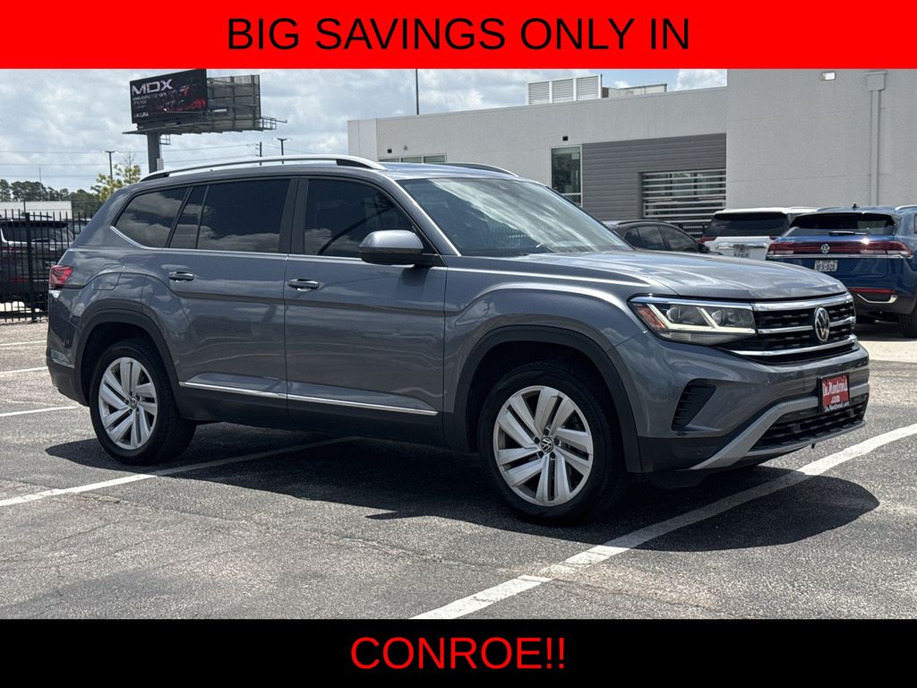 2021 Volkswagen Atlas SEL Gray at DeMontrond Mazda