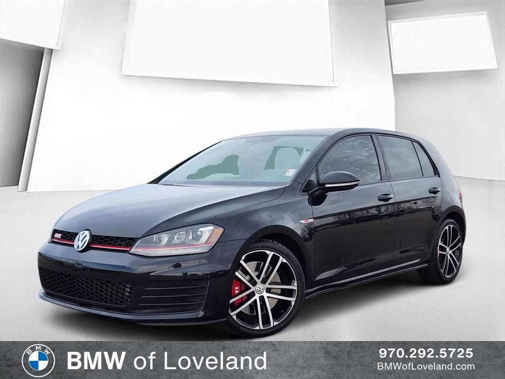 Deep Black Pearl 2017 Volkswagen Golf GTI 2.0T SE 4-Door FWD Hatchback Front-Wheel Drive 6-Speed Manual