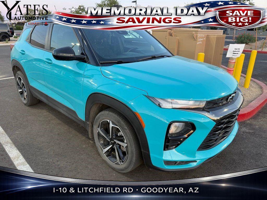 Oasis Blue 2021 Chevrolet Trailblazer RS FWD SUV / Crossover Front-Wheel Drive Continuously Variable Transmission