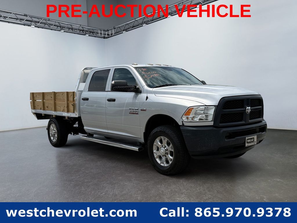 Bright Silver Clearcoat Metallic 2016 RAM 3500 Chassis Pickup Truck Four-Wheel Drive 6-Speed Automatic