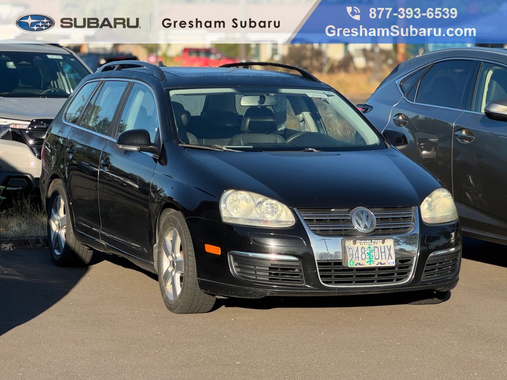 Black 2009 Volkswagen Jetta SportWagen Wagon Front-Wheel Drive 6-Speed Automatic