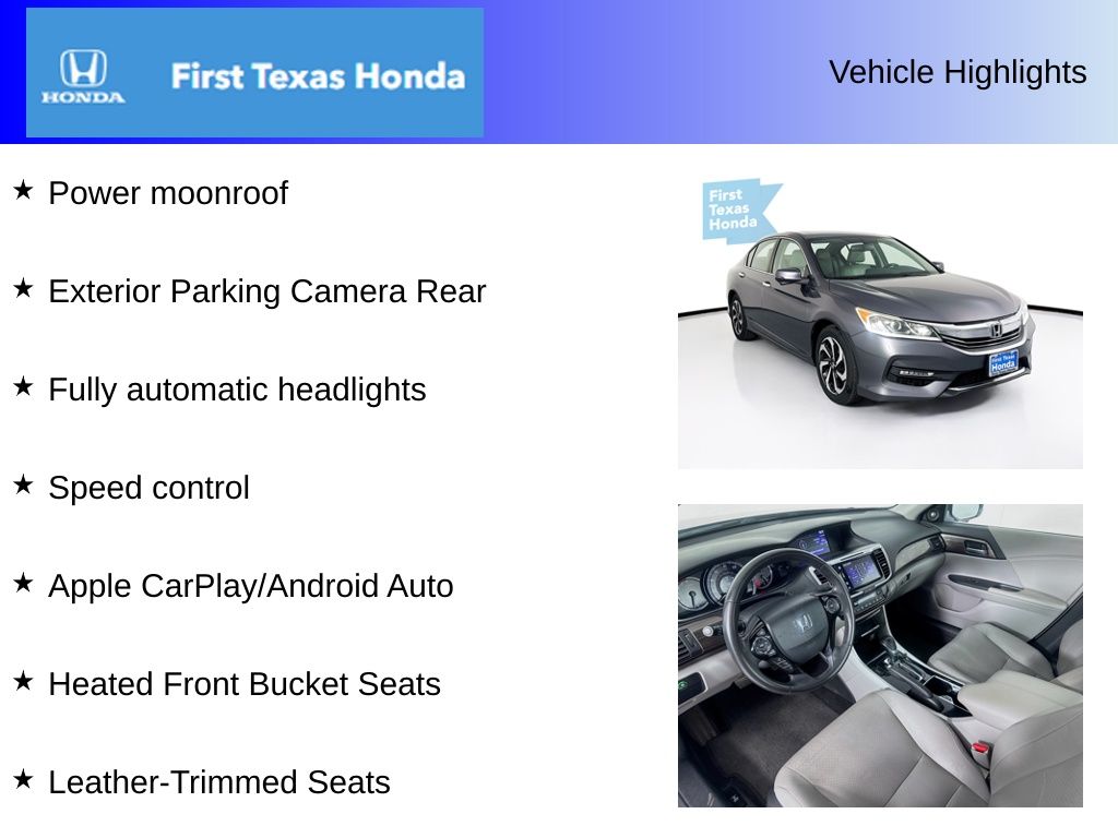 Used Car 2017 Honda Accord  Ex-l For Sale Under $12,000 In Austin, Texas