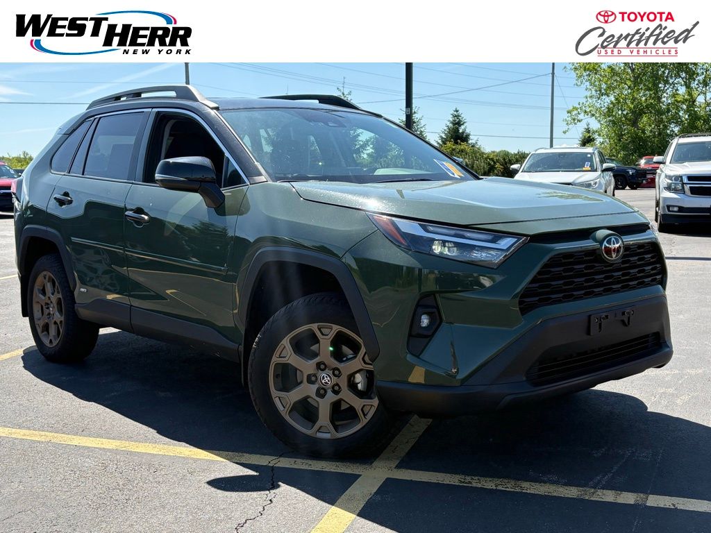Army Green/Mid Black Met 2025 Toyota RAV4 Hybrid Woodland Edition AWD SUV / Crossover All-Wheel Drive Continuously Variable Transmission