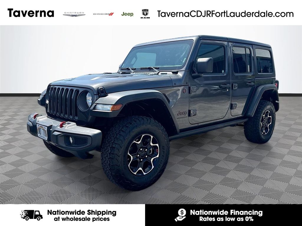 Gray (Granite Crystal Metallic Clearcoat) 2023 Jeep Wrangler Rubicon 4-Door 4WD SUV / Crossover Four-Wheel Drive 8-Speed Automatic