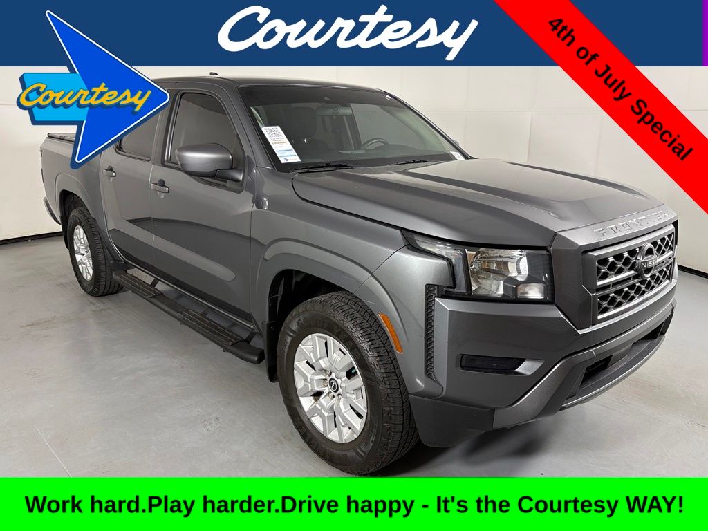 Gray (Gun Metallic) 2022 Nissan Frontier Pickup Truck 4X2 9-Speed Automatic