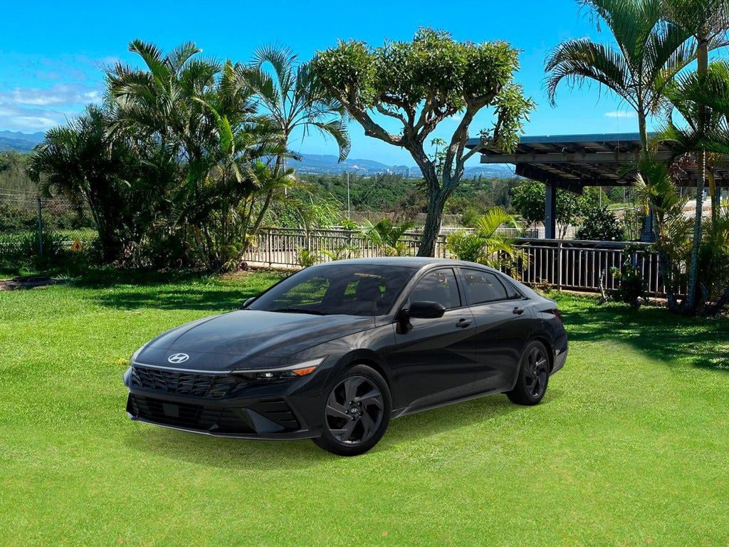 Abyss Black 2026 Hyundai Elantra Sedan Front-Wheel Drive Continuously Variable Transmission
