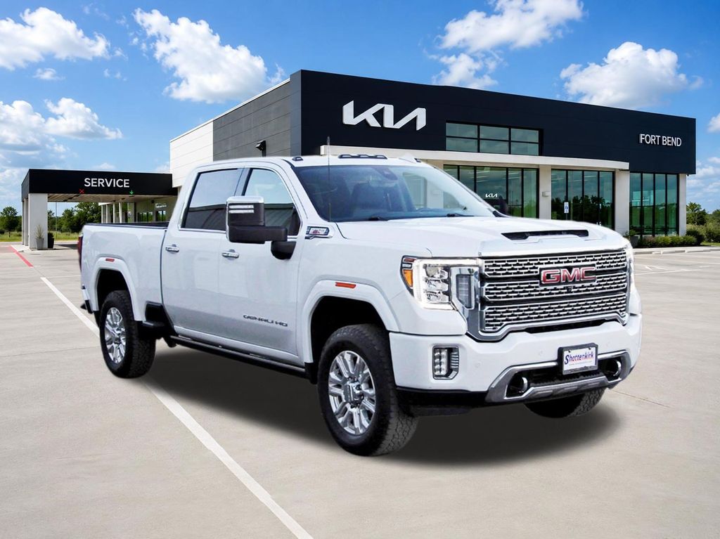 2022 GMC Sierra 2500HD Denali White at EAG Ford Navasota