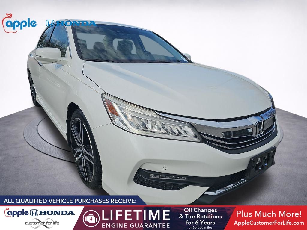 White 2017 Honda Accord Touring FWD Sedan 6-Speed Automatic