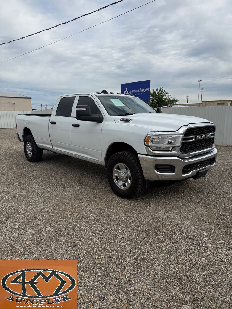 Bright White Clearcoat 2024 RAM 2500 Tradesman Crew Cab LB 4WD Pickup Truck Four-Wheel Drive 8-Speed Automatic