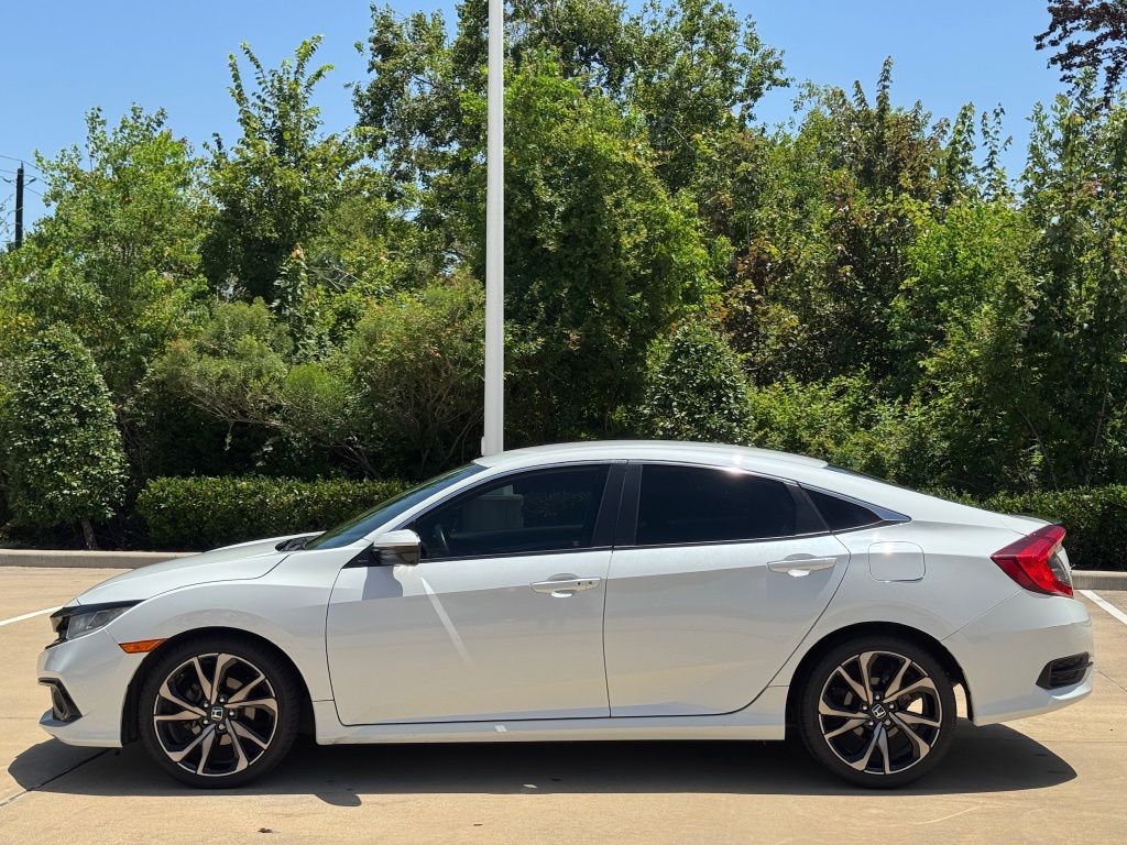 2021 Honda Civic Sport White at Central Houston Nissan
