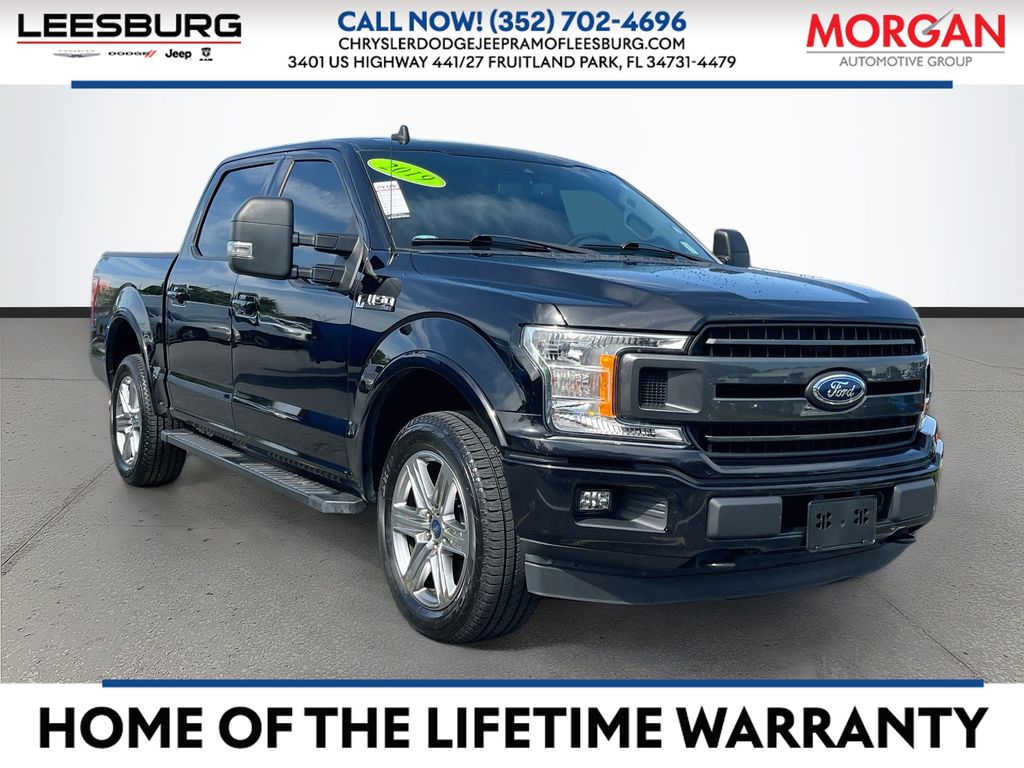 Black 2019 Ford F-150 Pickup Truck Four-Wheel Drive Automatic