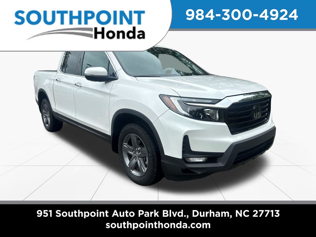 Platinum White Pearl 2023 Honda Ridgeline Pickup Truck All-Wheel Drive 9-Speed Automatic