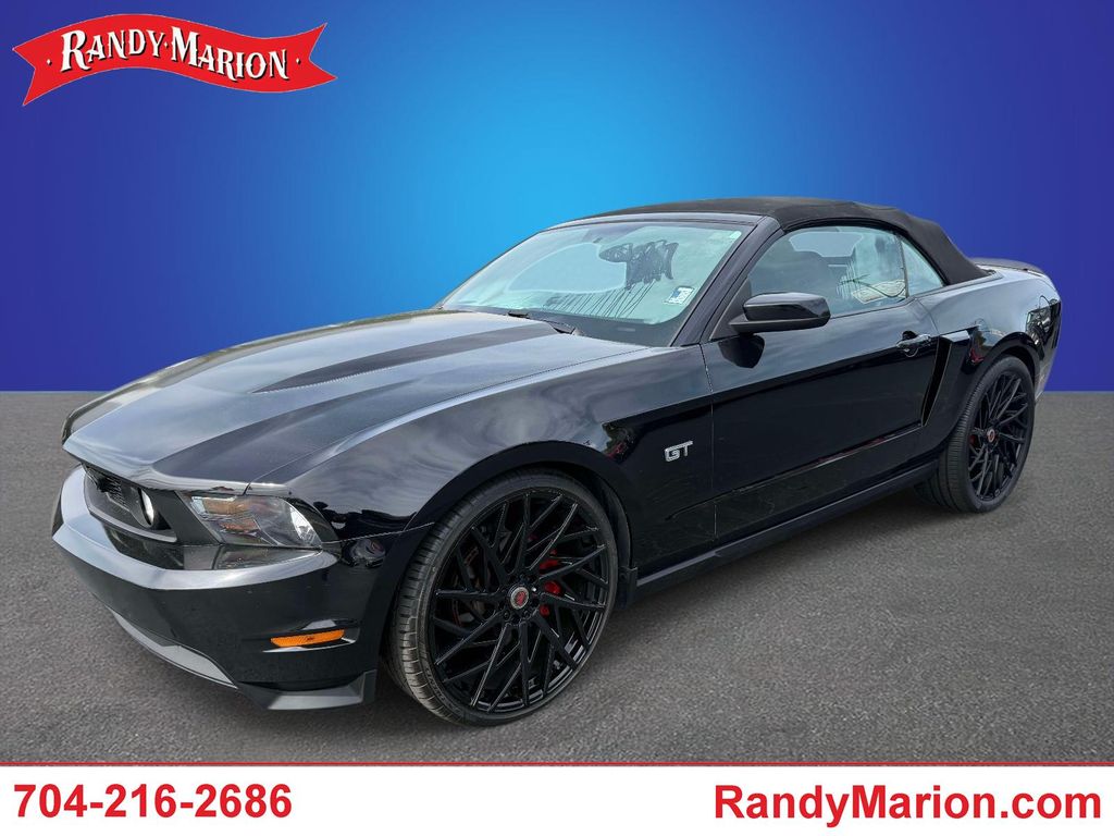 Black 2010 Ford Mustang GT Premium Convertible RWD Convertible Rear-Wheel Drive 5-Speed Automatic