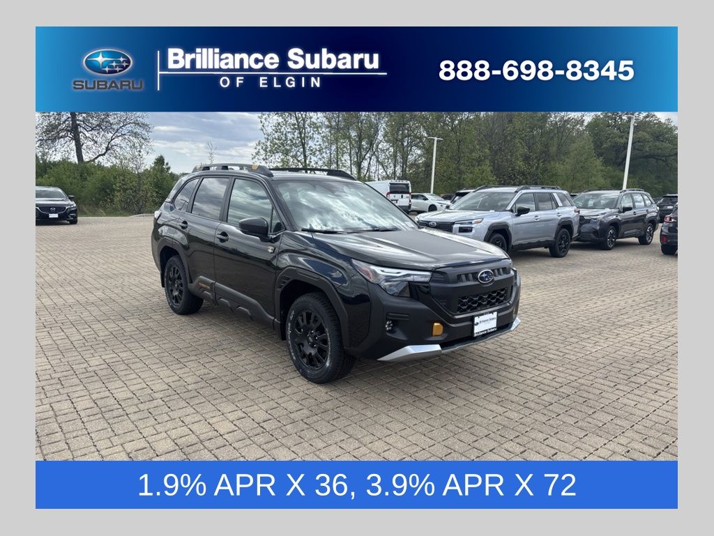 Crystal Black Silica 2026 Subaru Forester SUV / Crossover All-Wheel Drive Continuously Variable Transmission